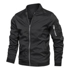 Herren Bomberjacke mit Reißverschlussdetails - Lässige Jacke mit Reißverschlussdetails