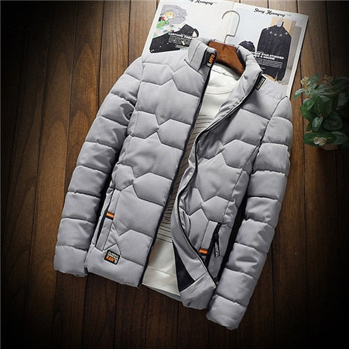 Herren Gewatteierte Jacke Leichtgewichtig - Geometrisches Design