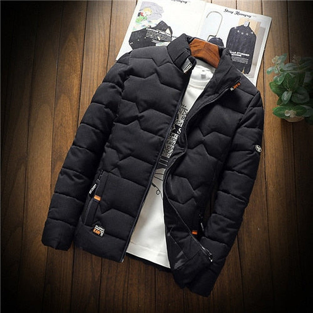 Herren Gewatteierte Jacke Leichtgewichtig - Geometrisches Design