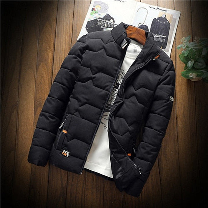 Herren Gewatteierte Jacke Leichtgewichtig - Geometrisches Design