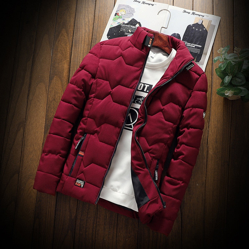 Herren Gewatteierte Jacke Leichtgewichtig - Geometrisches Design