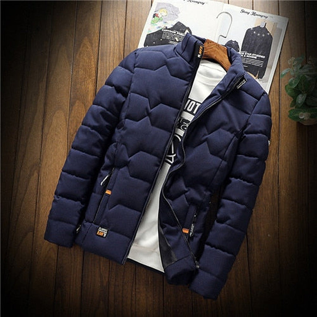 Herren Gewatteierte Jacke Leichtgewichtig - Geometrisches Design