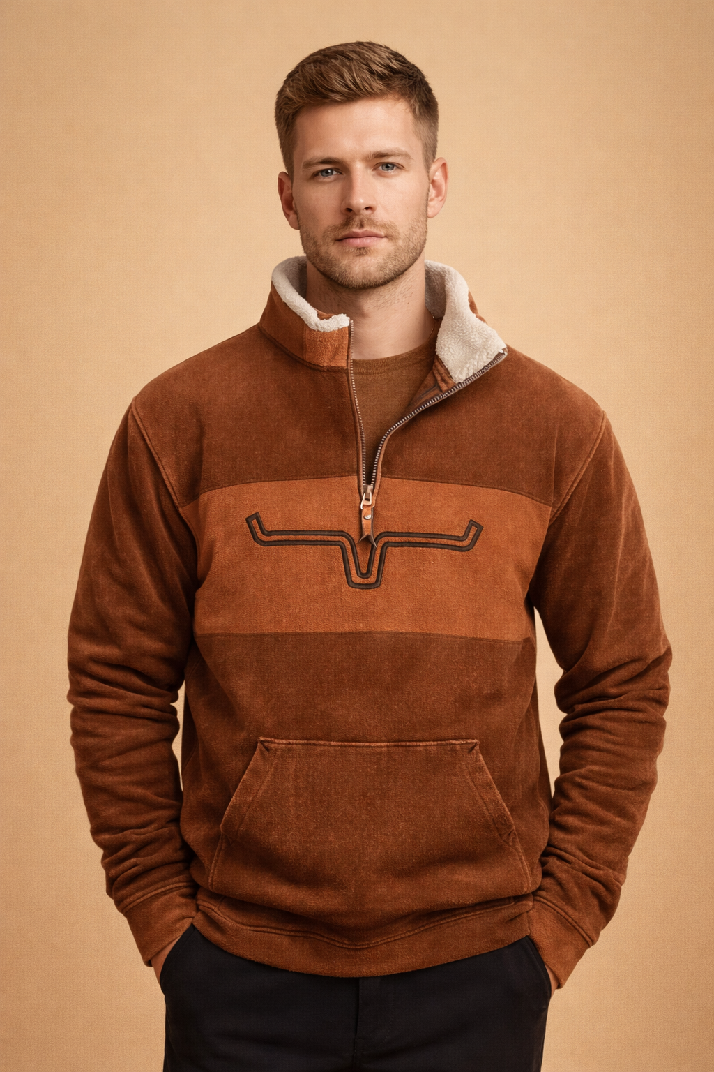 Herrenstrickjacke mit Reißverschluss - Warme Strick-Cardigan, Lockere Passform