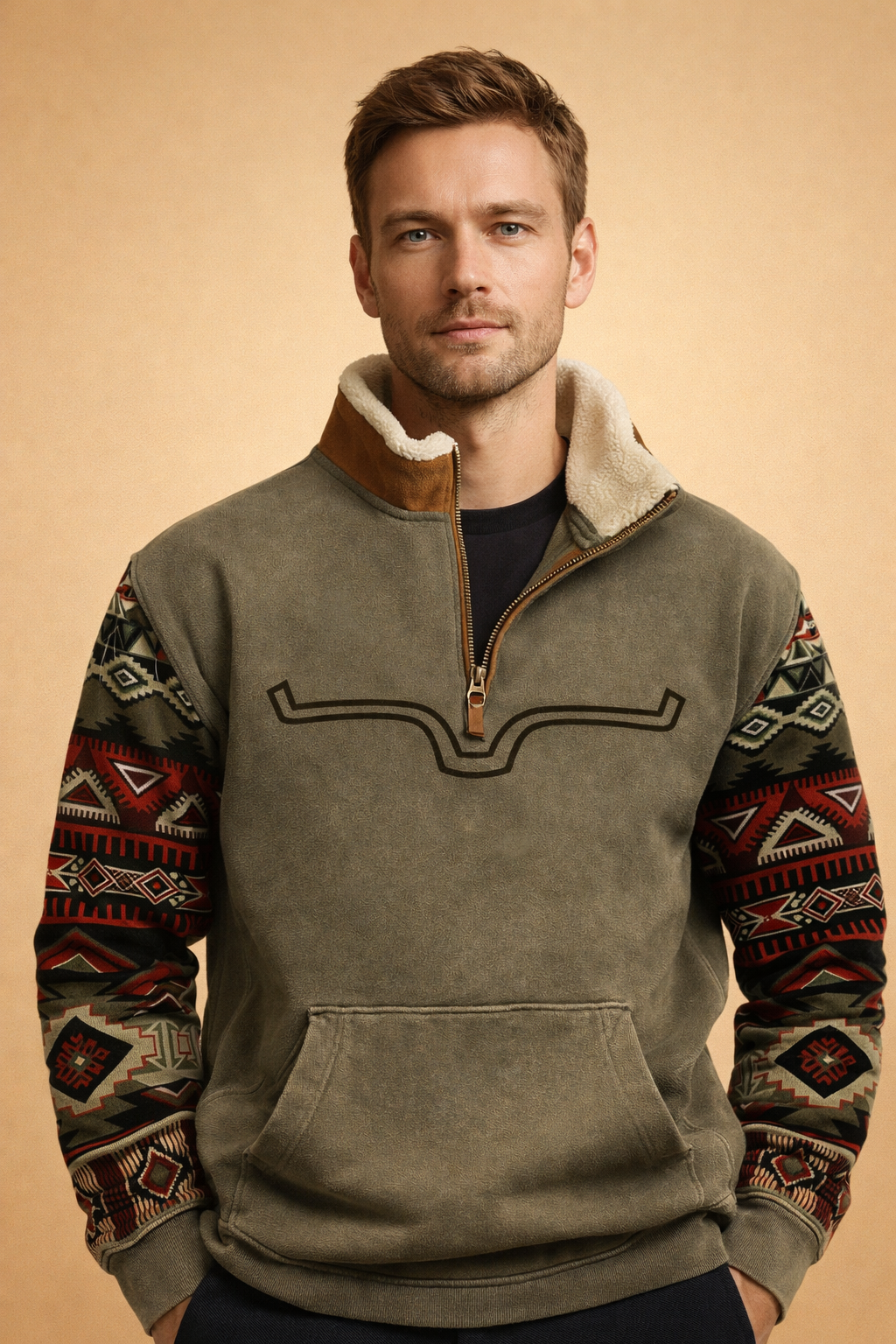 Herrenstrickjacke mit Reißverschluss - Warme Strick-Cardigan, Lockere Passform