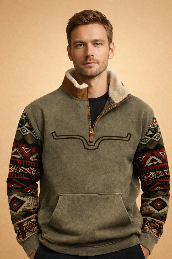 Herrenstrickjacke mit Reißverschluss - Warme Strick-Cardigan, Lockere Passform