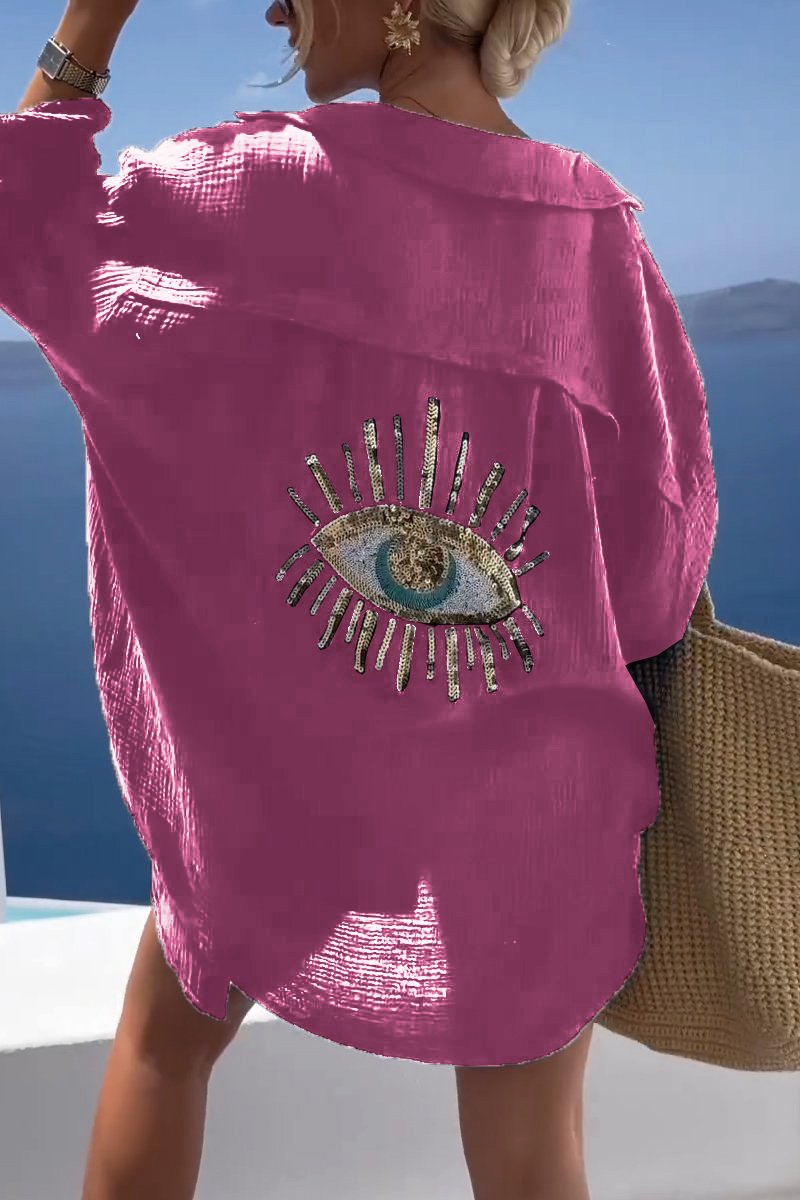 Oversize Baumwollhemd für Frauen | Lange Ärmel