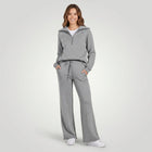 Juliska | Entspanntes Loungewear-Set mit Halb-Reißverschluss für Frauen