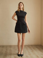 Karen | Damen A-Linien Mini Kleid