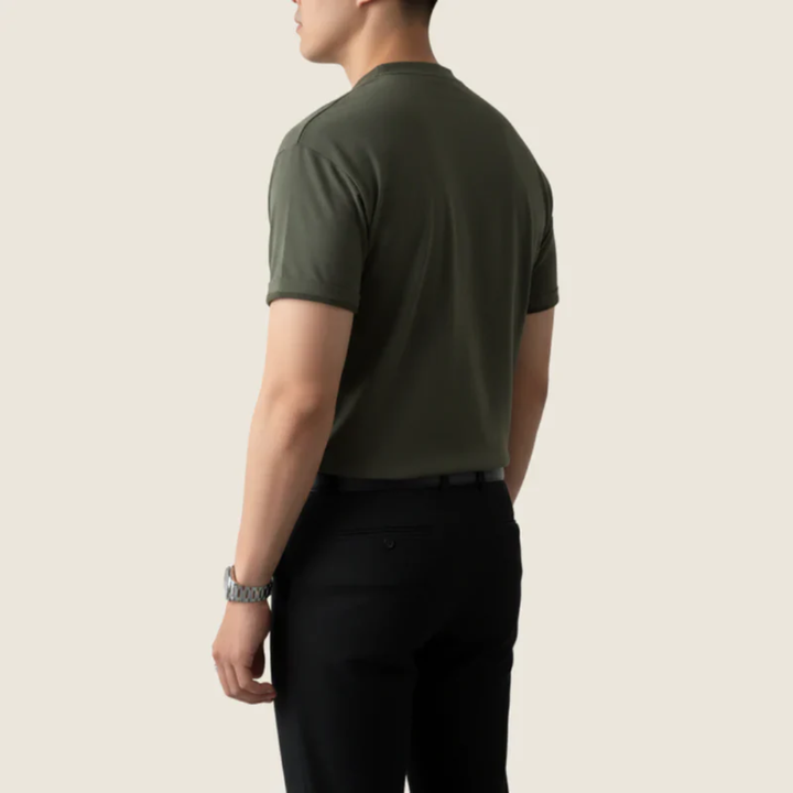 Kjell | Herren Henley Shirt Minimalistisch Sommer