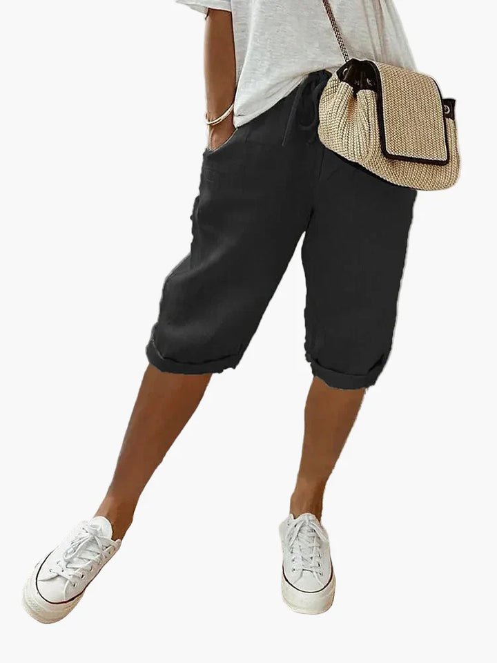 Kurze Damenhose mit Kordel – Stilvolle Bermudashorts für den Sommer, den Alltag und den Urlaub