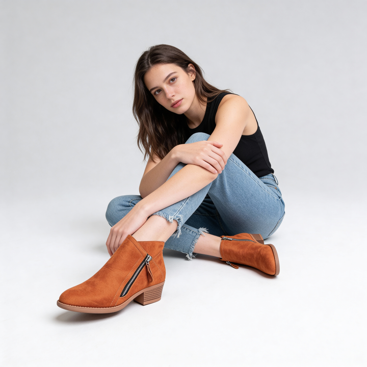 Zeitlose Blockabsatz-Stiefeletten - Mila