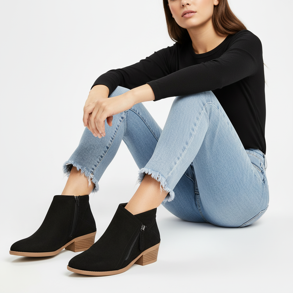Zeitlose Blockabsatz-Stiefeletten - Mila