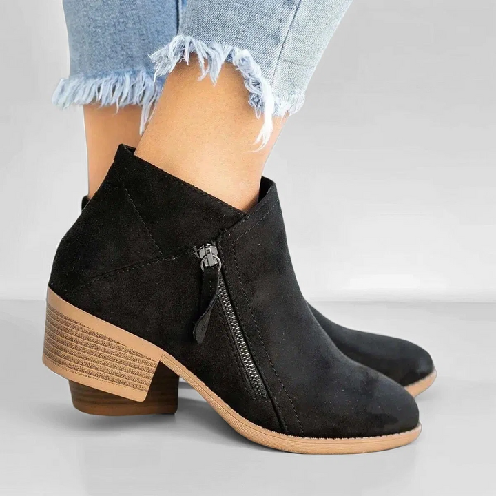 Zeitlose Blockabsatz-Stiefeletten - Mila