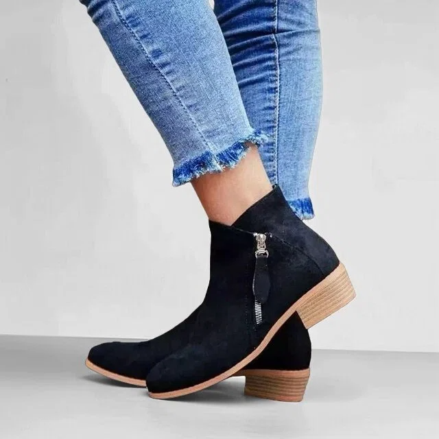 Zeitlose Blockabsatz-Stiefeletten - Mila