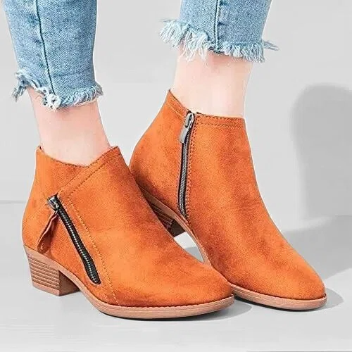 Zeitlose Blockabsatz-Stiefeletten - Mila