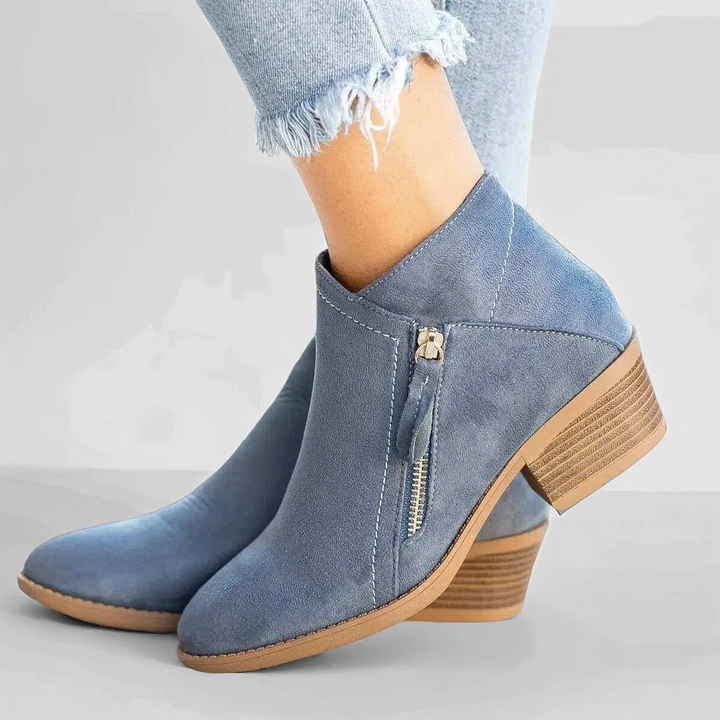 Zeitlose Blockabsatz-Stiefeletten - Mila
