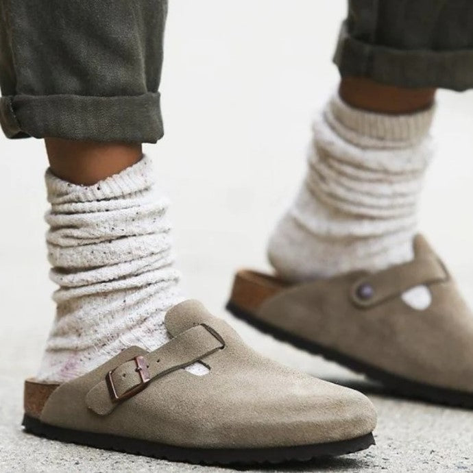 Boston | Elegante Wildleder Slipper für Damen