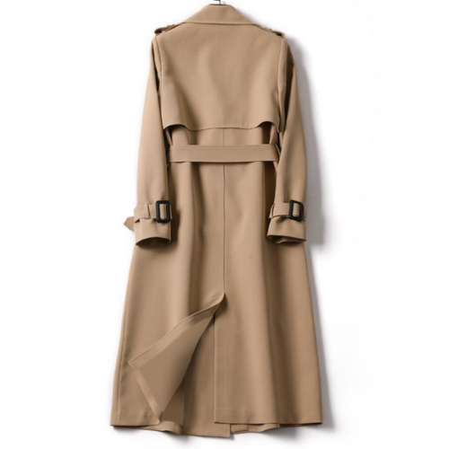 Lotte | Elegante lange Damenjacke mit doppelter Knopfleiste
