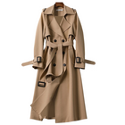 Lotte | Elegante lange Damenjacke mit doppelter Knopfleiste