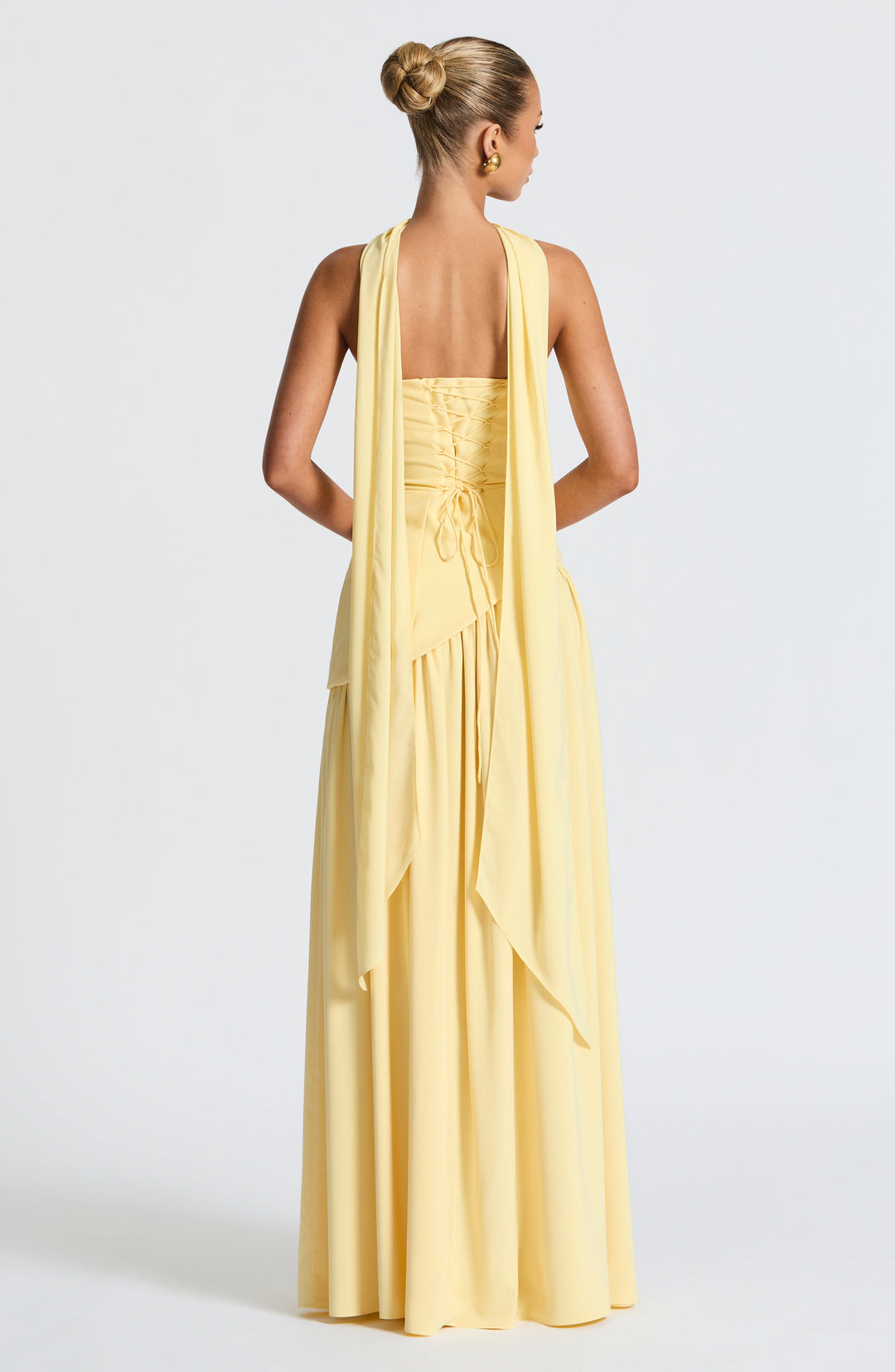 Sonja - Damen Abendkleid trägerlos mit asymmetrischer Taille