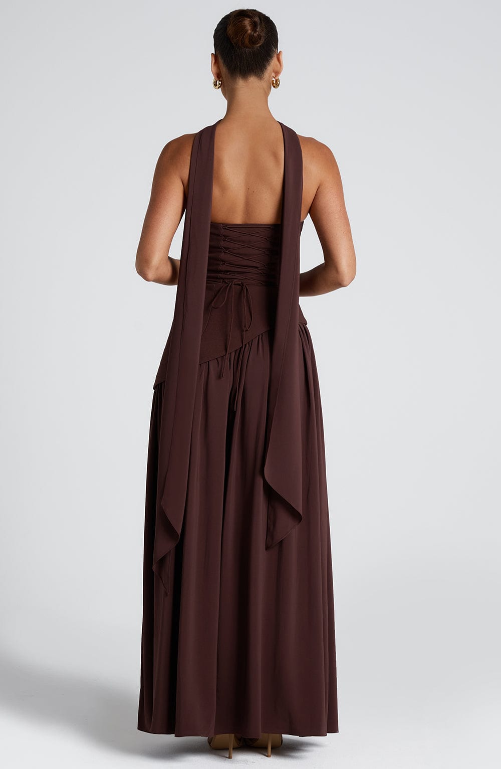 Sonja - Damen Abendkleid trägerlos mit asymmetrischer Taille