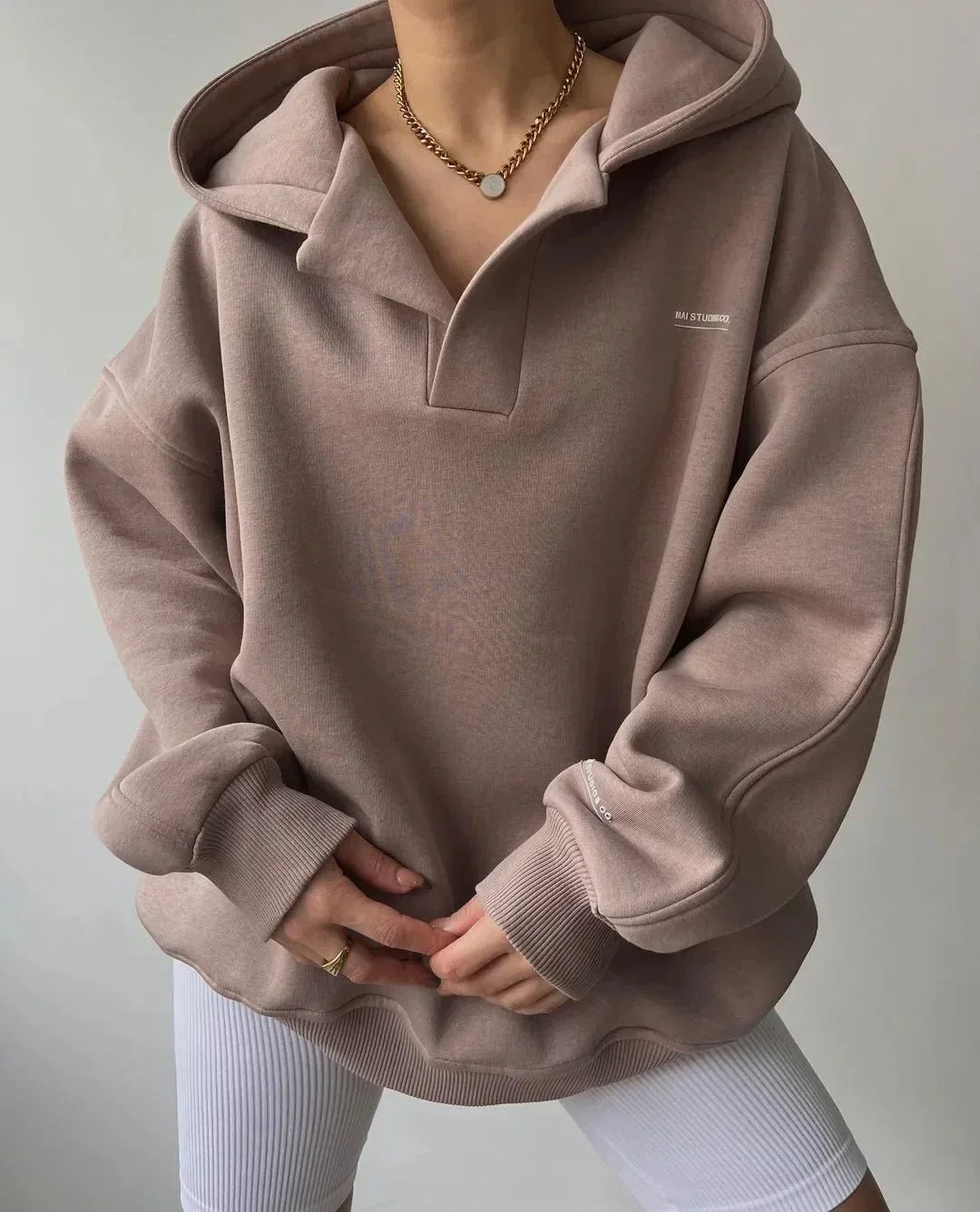 Aveline | Damen Kapuzen Oversized Pullover für den Alltag