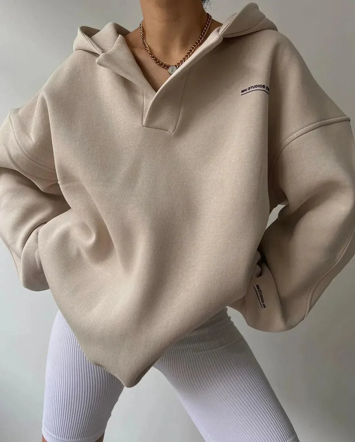 Aveline | Damen Kapuzen Oversized Pullover für den Alltag