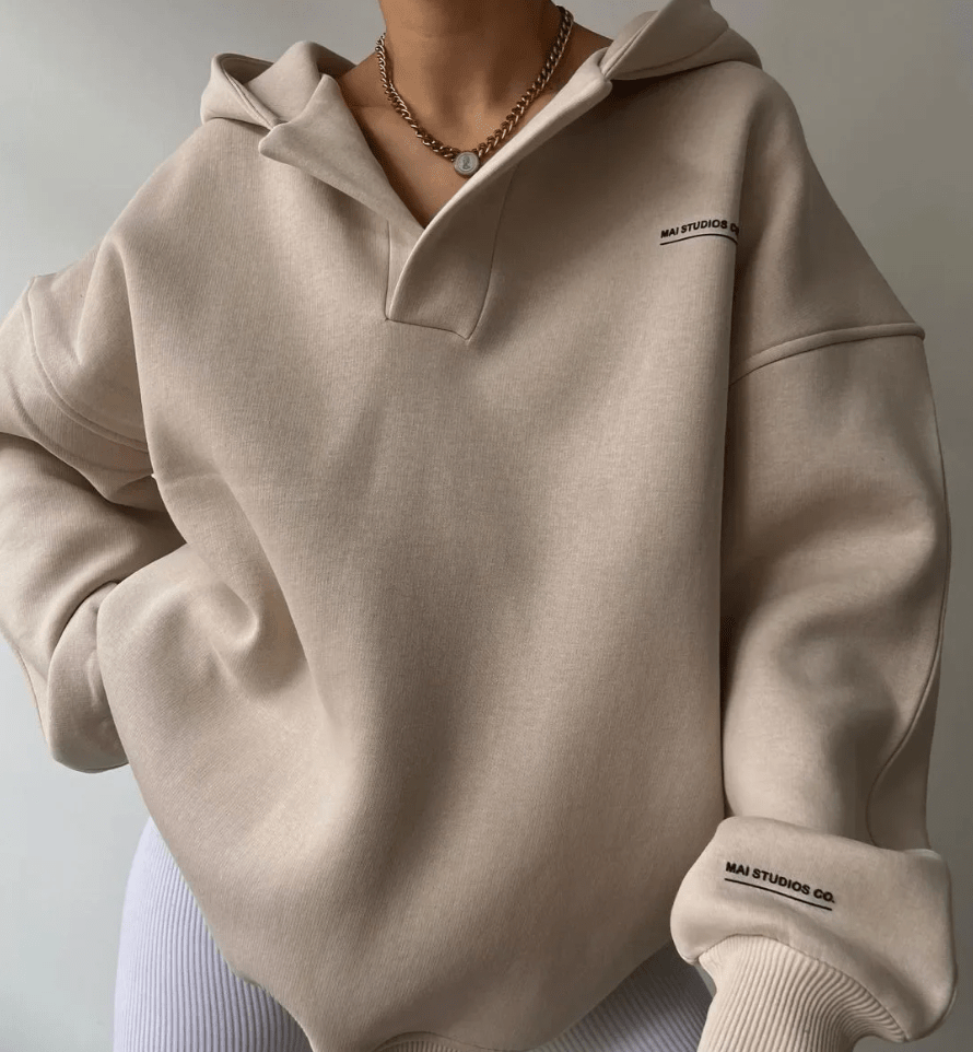 Aveline | Damen Kapuzen Oversized Pullover für den Alltag