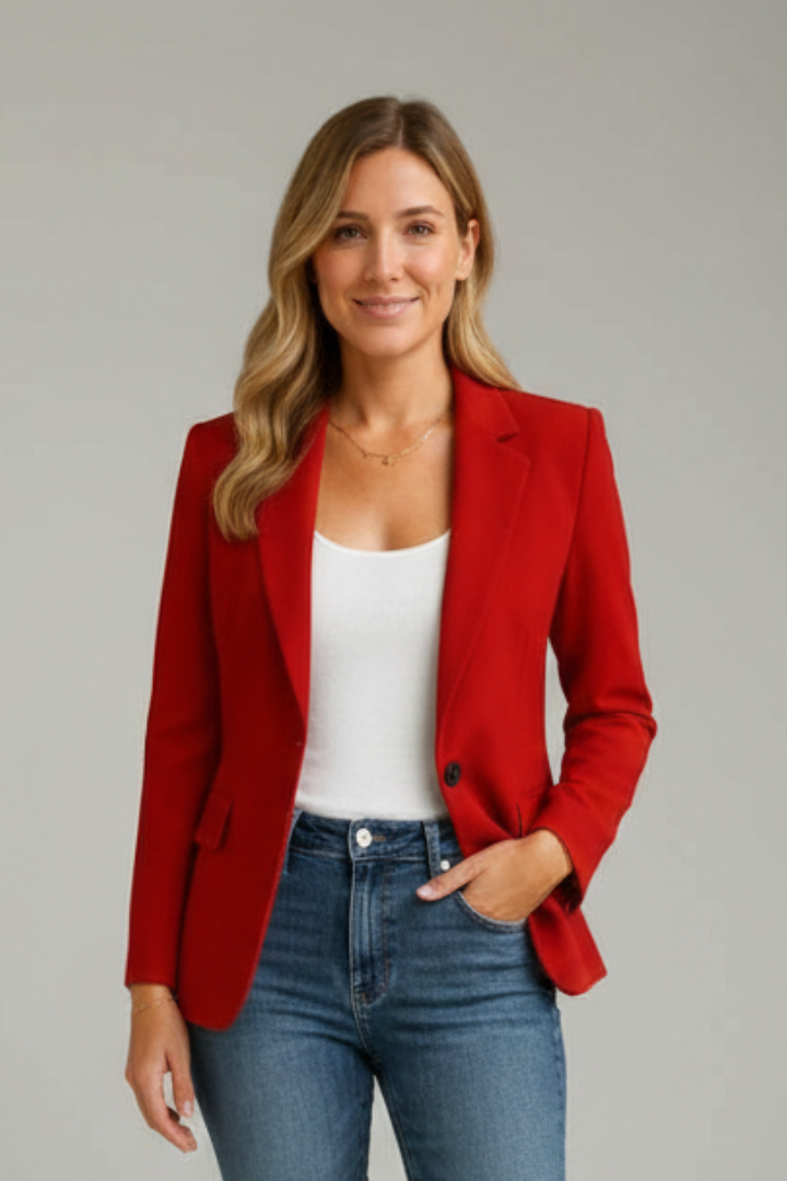 Marisol | Damen Blazer mit Revers und langen Ärmeln