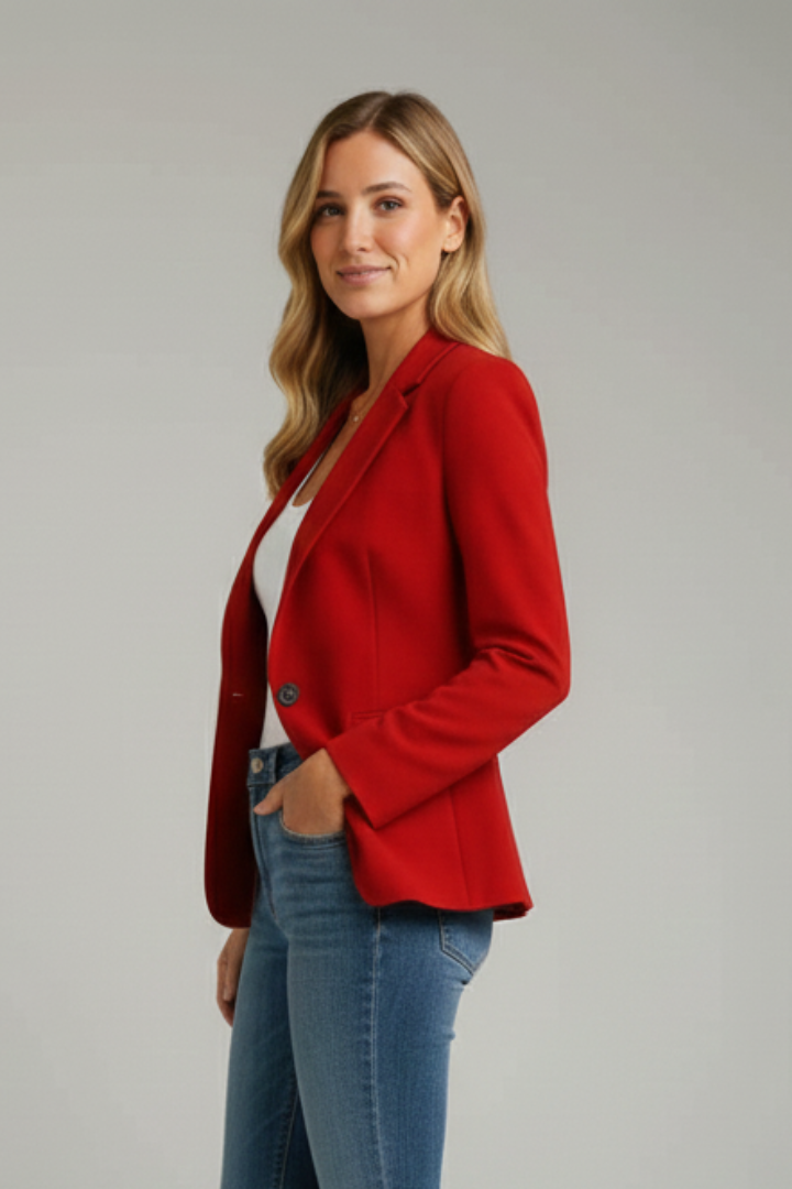 Marisol | Damen Blazer mit Revers und langen Ärmeln