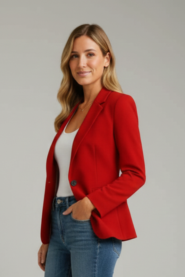 Marisol | Damen Blazer mit Revers und langen Ärmeln