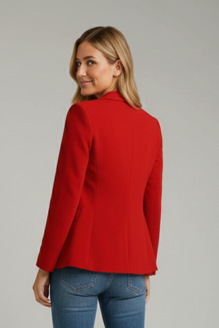 Marisol | Damen Blazer mit Revers und langen Ärmeln