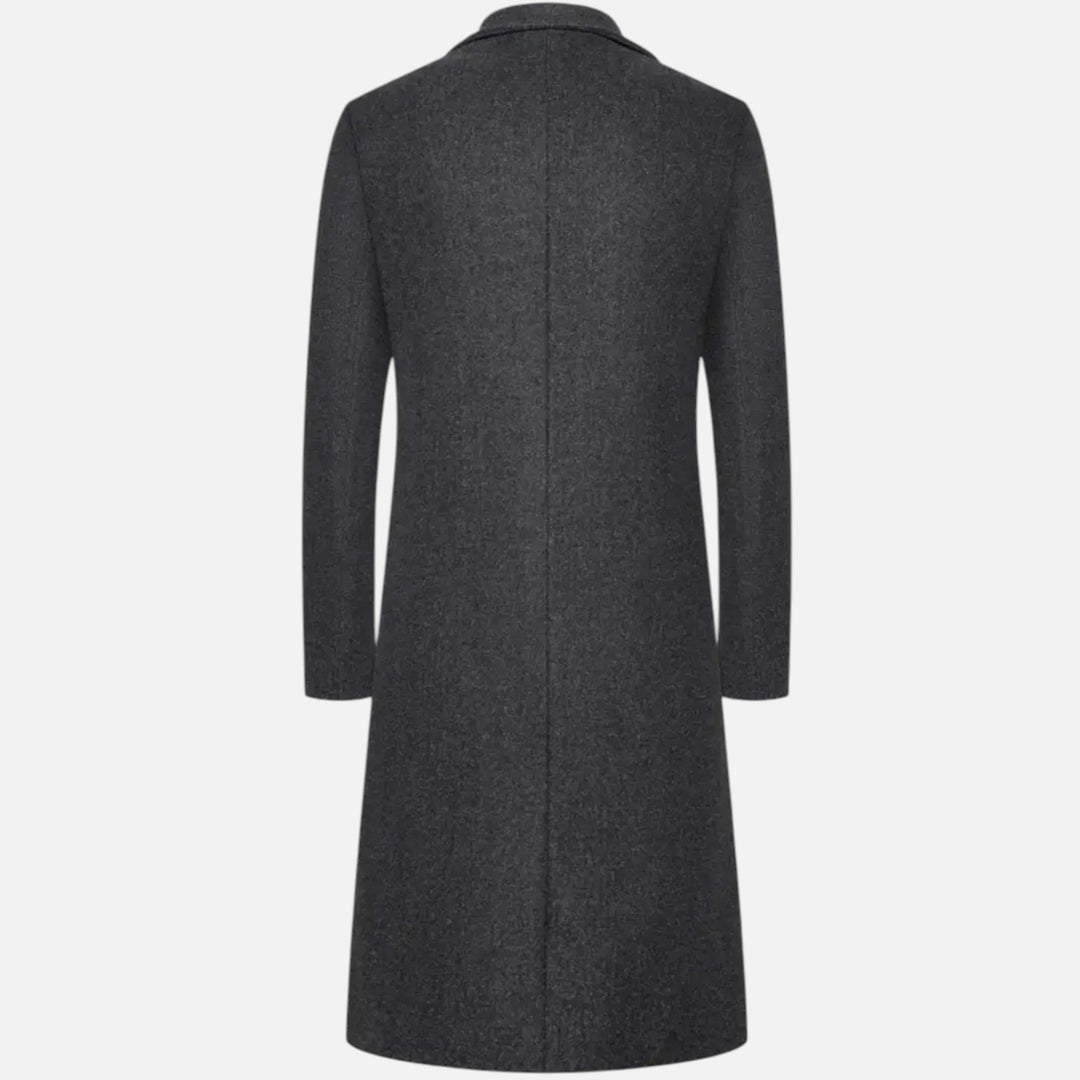 Herren Überjacke Kniehöhe - Slim Fit Einreiher Modell