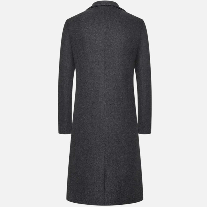 Herren Überjacke Kniehöhe - Slim Fit Einreiher Modell