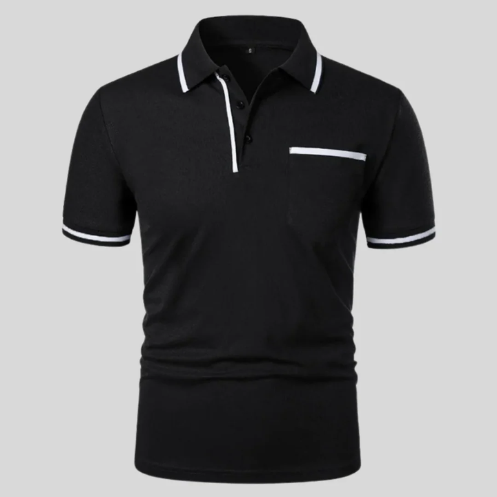 Miro | Herren Poloshirt Mit Kontrast Taschen Alltag