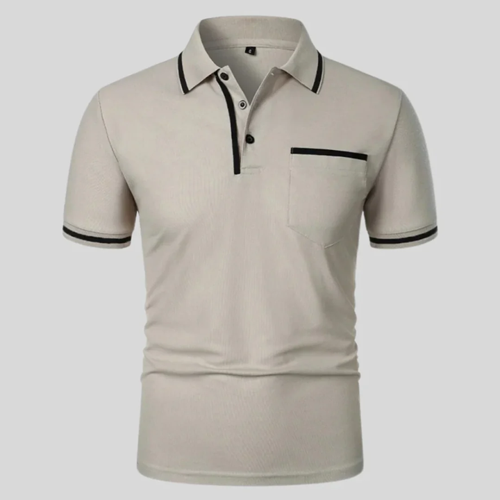 Miro | Herren Poloshirt Mit Kontrast Taschen Alltag