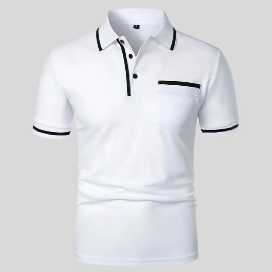 Miro | Herren Poloshirt Mit Kontrast Taschen Alltag