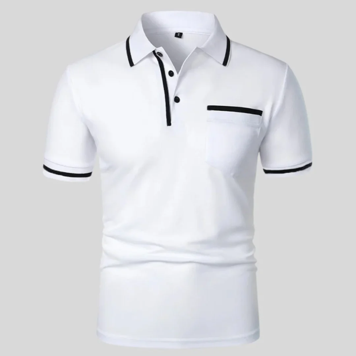 Miro | Herren Poloshirt Mit Kontrast Taschen Alltag