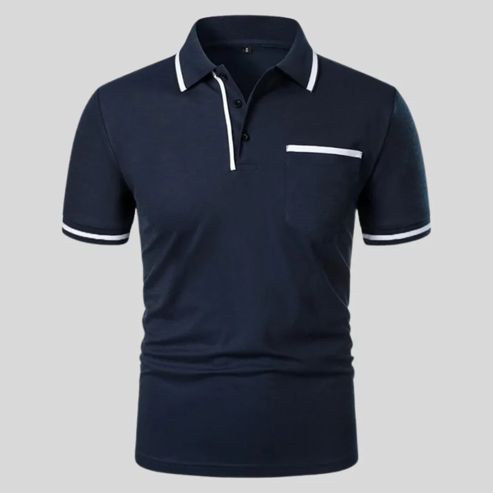 Miro | Herren Poloshirt Mit Kontrast Taschen Alltag