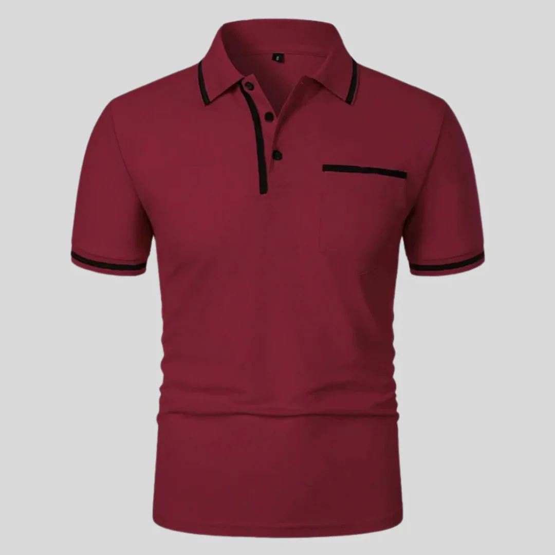 Miro | Herren Poloshirt Mit Kontrast Taschen Alltag