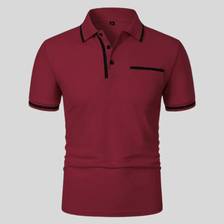 Miro | Herren Poloshirt Mit Kontrast Taschen Alltag