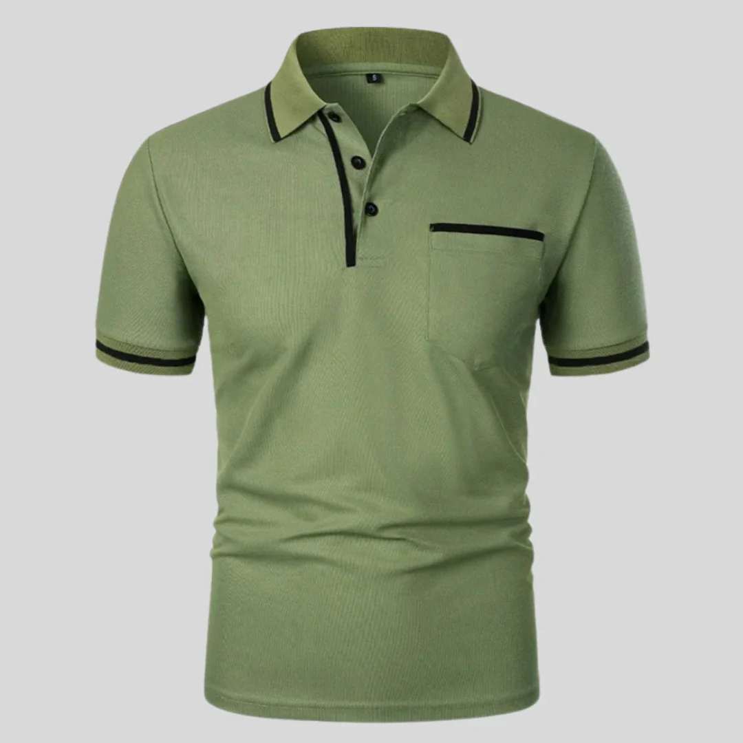 Miro | Herren Poloshirt Mit Kontrast Taschen Alltag