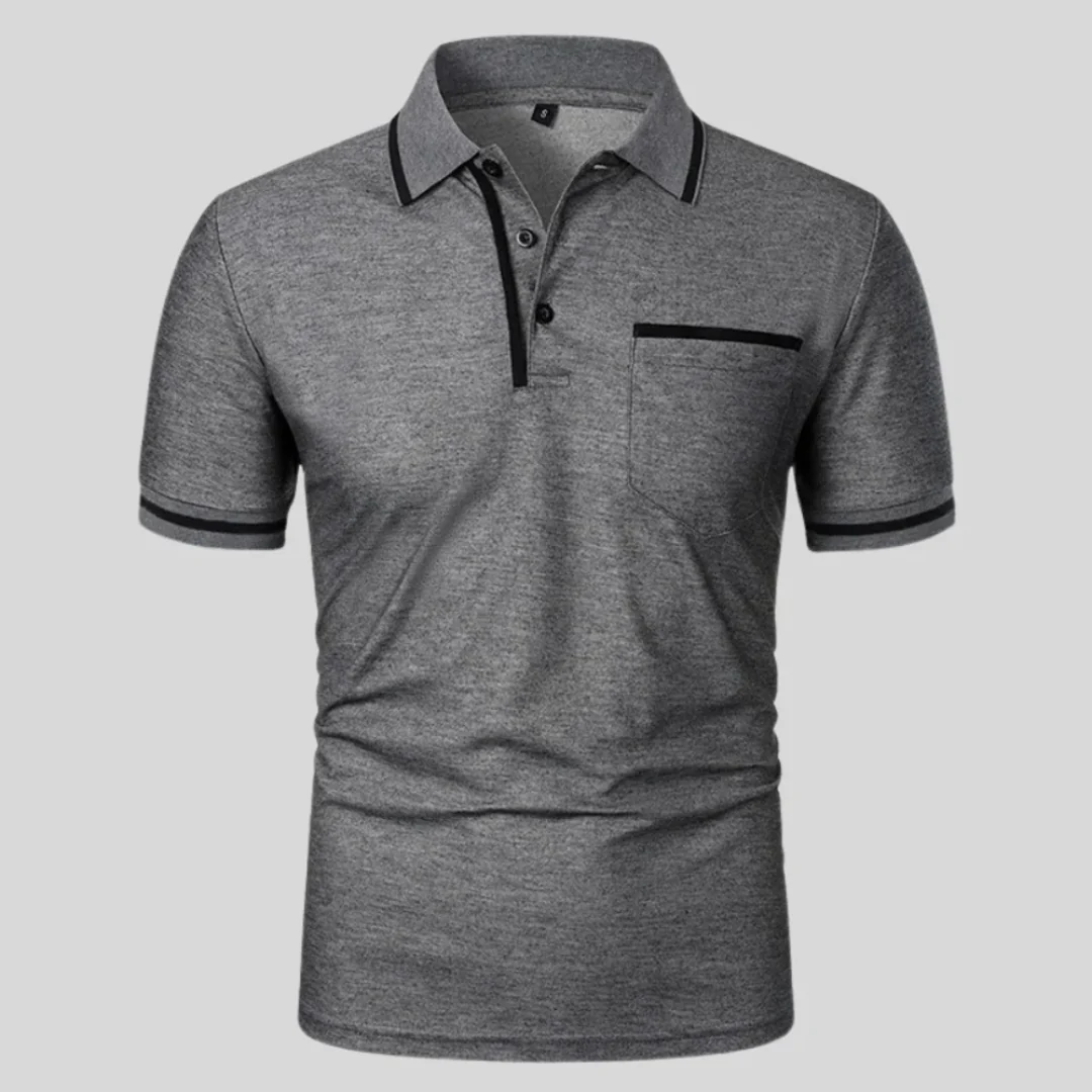 Miro | Herren Poloshirt Mit Kontrast Taschen Alltag