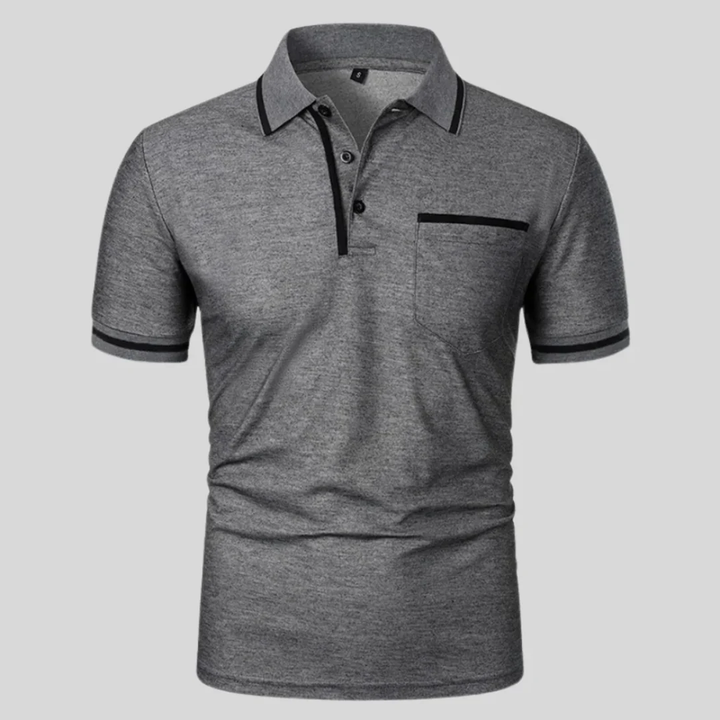 Miro | Herren Poloshirt Mit Kontrast Taschen Alltag