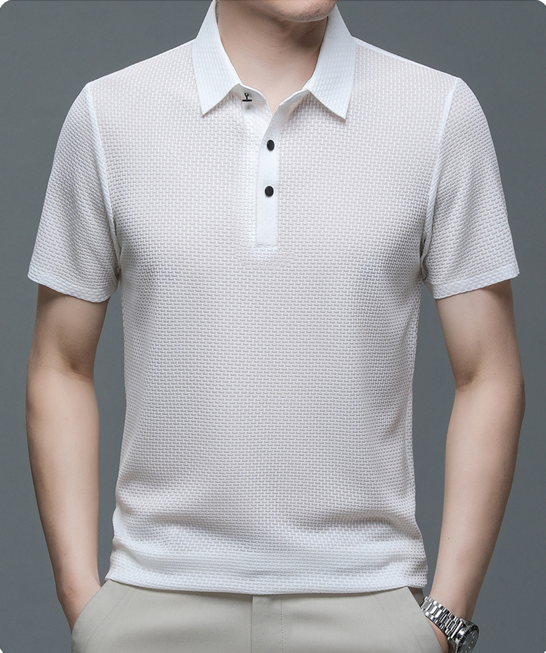 Herren Polo Moderne Stil Atmungsaktiv für den Sommer – Elegantes und Entspanntes Aussehen