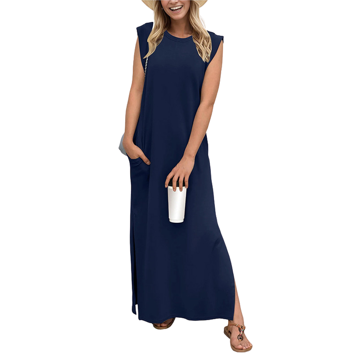 VIA – Lässiges, lockeres Maxi-Kleid