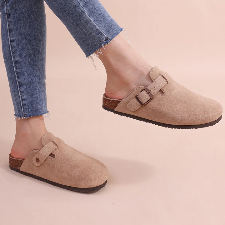 Maye | Orthopädische Wildleder Komfortslipper für Damen