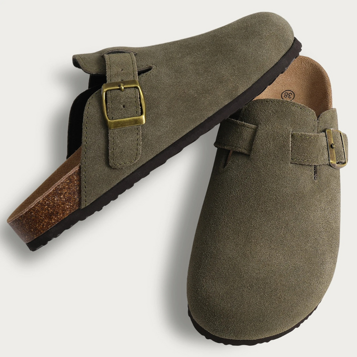 Maye | Orthopädische Wildleder Komfortslipper für Damen