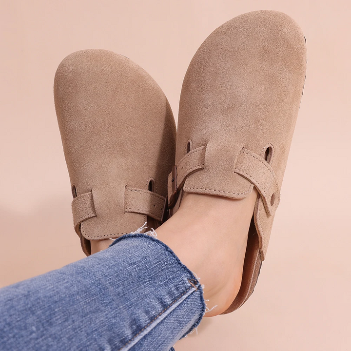 Maye | Orthopädische Wildleder Komfortslipper für Damen