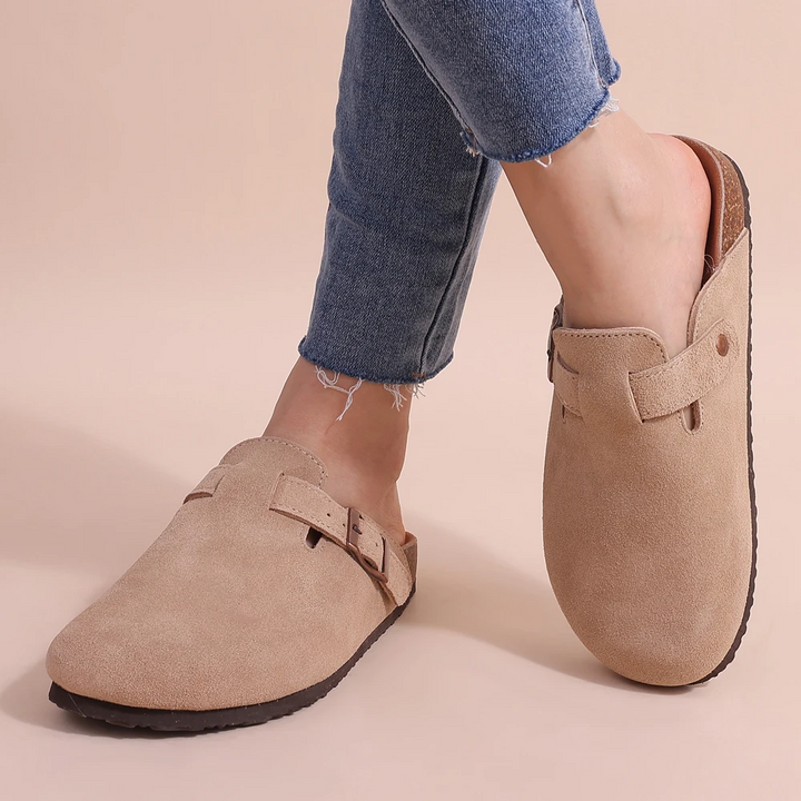Maye | Orthopädische Wildleder Komfortslipper für Damen